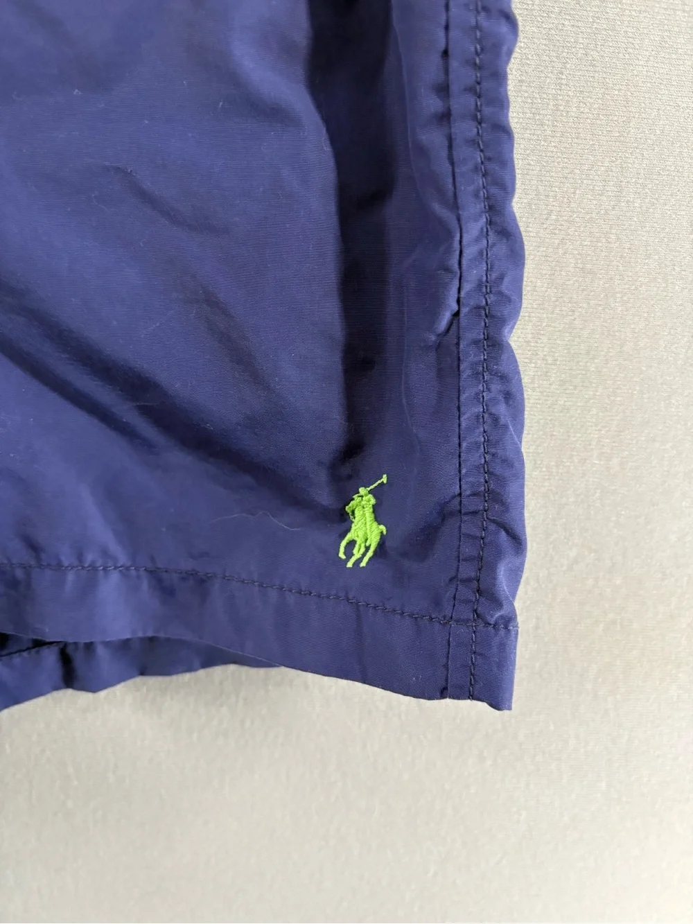 Vintage Polo Ralph Lauren Nylon Swimming Lined Trunks Shorts Navy Mens Size M